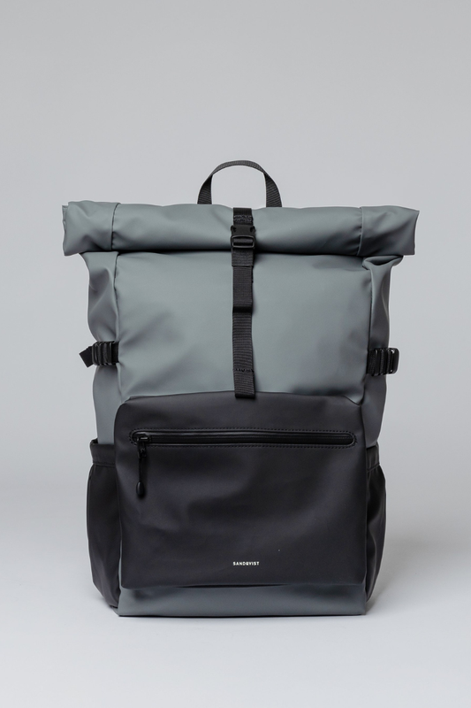 Sandqvist Stream Rolltop Backpack L - multi dark