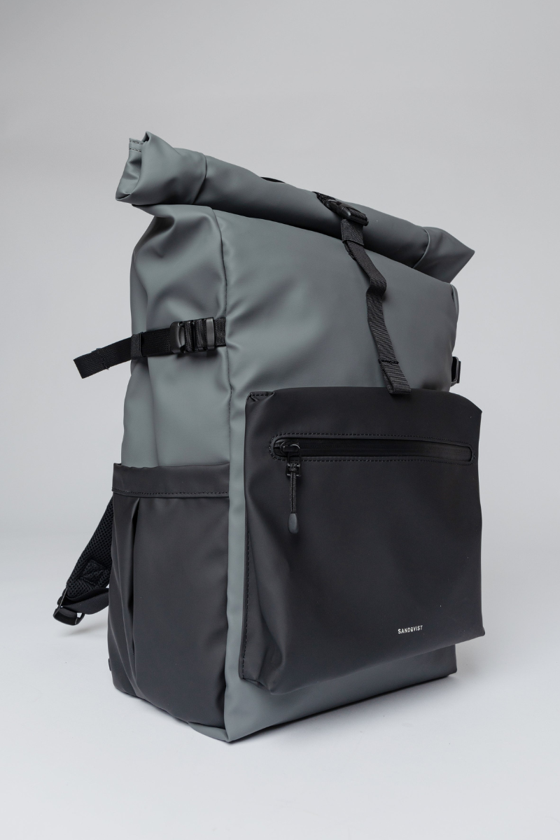 Sandqvist Stream Rolltop Backpack L - multi dark