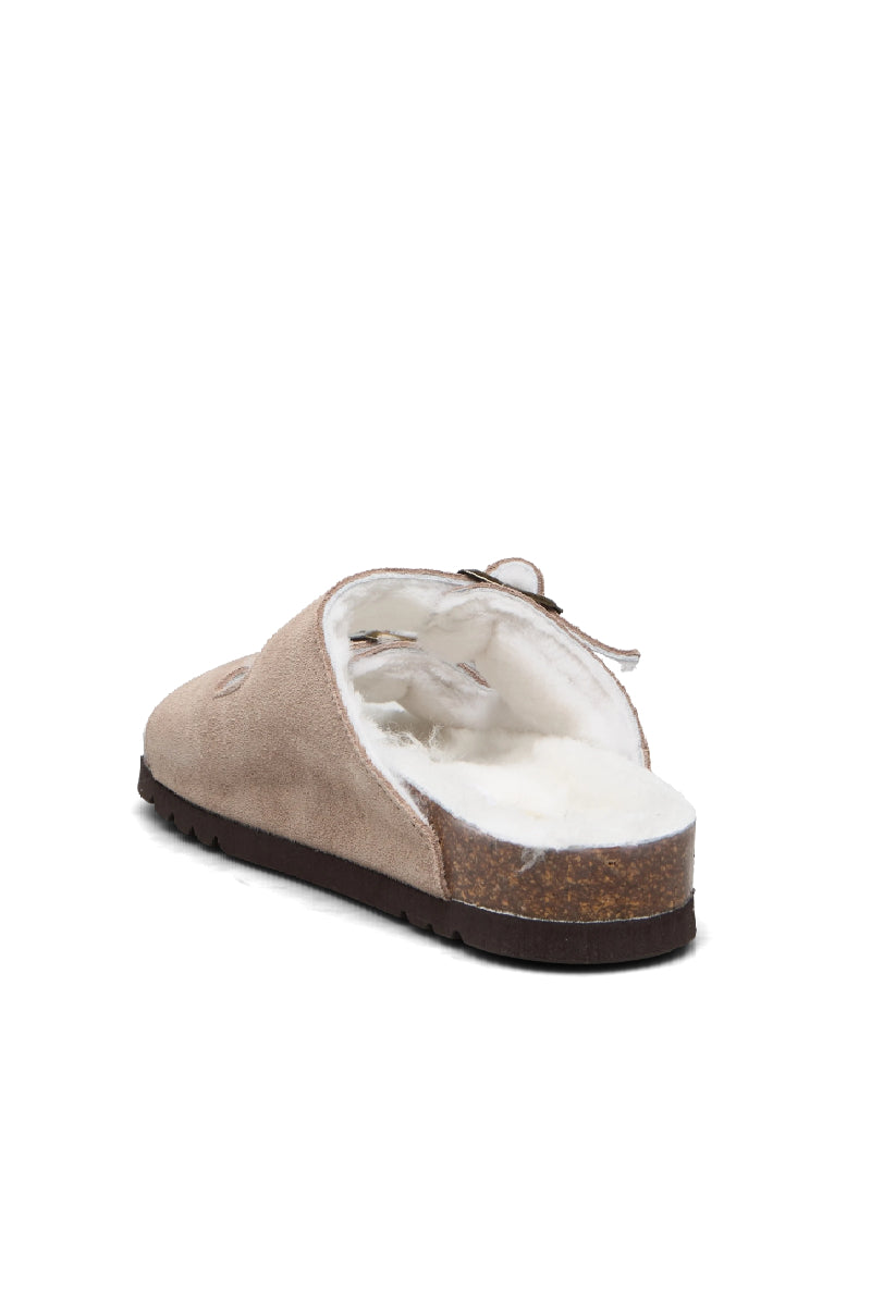 Scholl SL Josephine Suede - dark beige fur