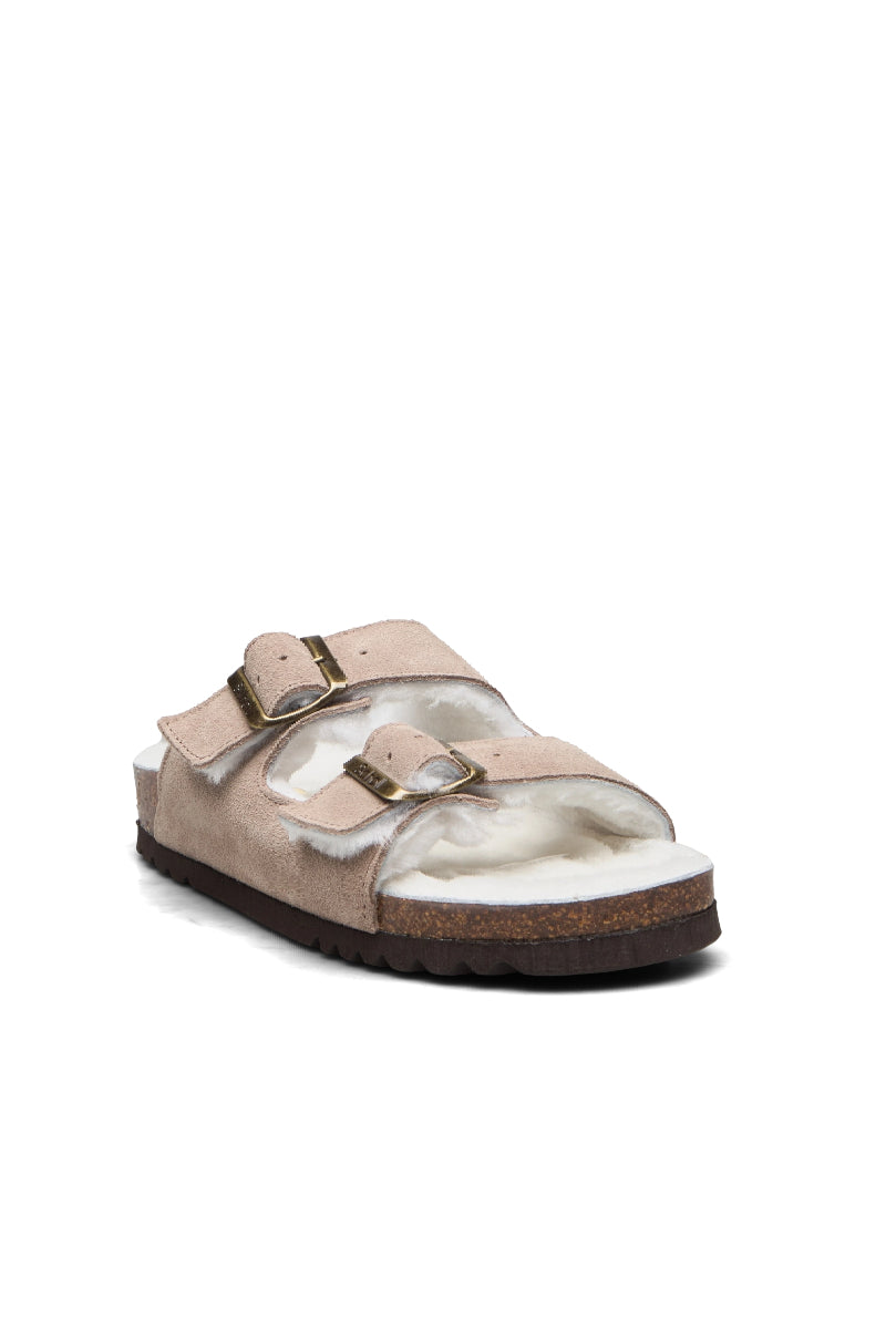 Scholl SL Josephine Suede - dark beige fur