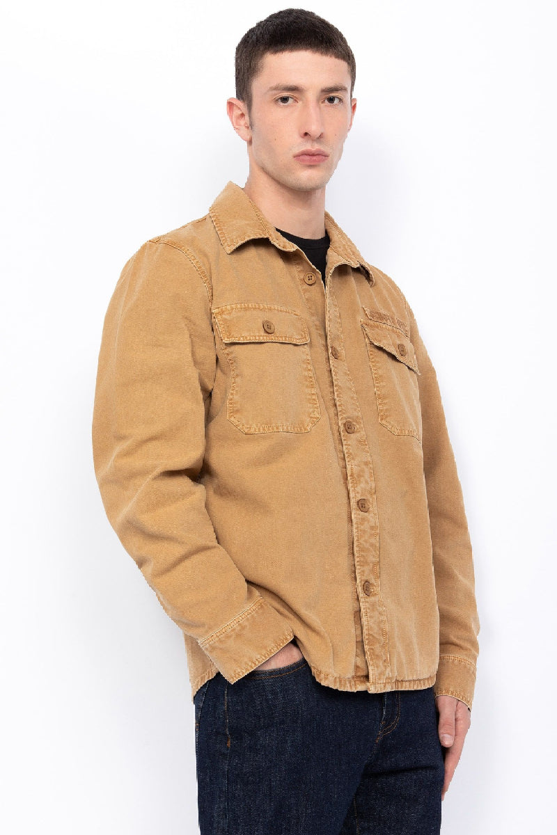 Schott Surchemise Army manches longues jacket - Tobacco