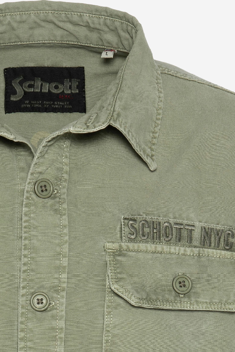 Schott Surchemise Army manches longues jacket - Light khaki