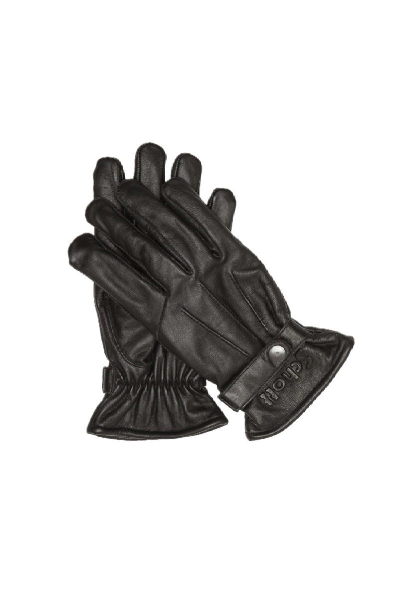 Schott Gloves Buffle Logo 3D - black