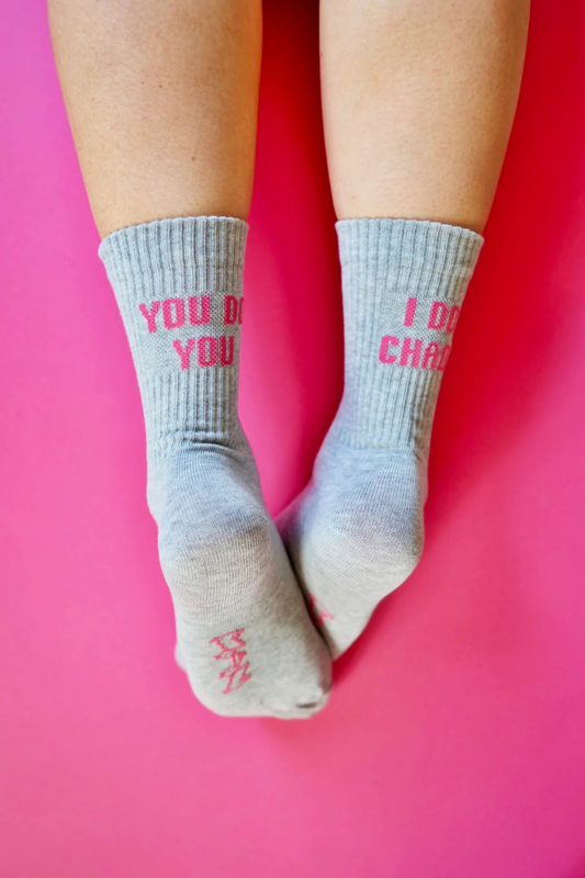 Sidoste luomupuuvillasukat - You do you / I do chaos