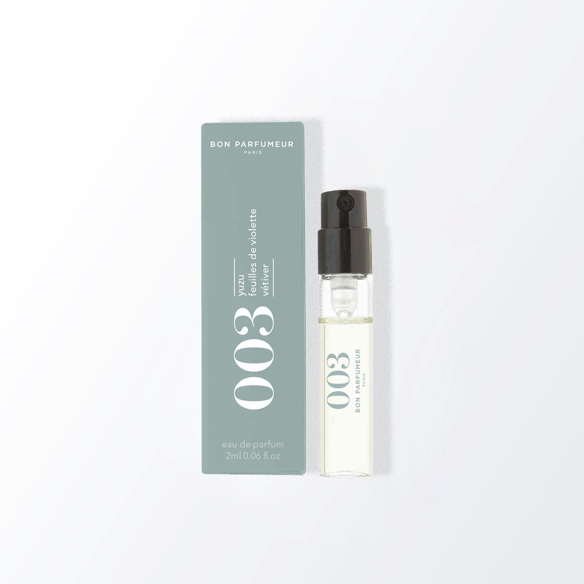 Bon Parfumeur 003 hajuvesinäyte 2 ml spraypullossa