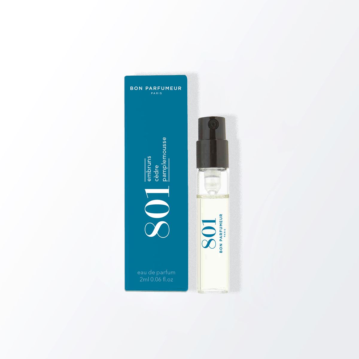 Bon Parfumeur 801 hajuvesinäyte 2 ml spraypullossa