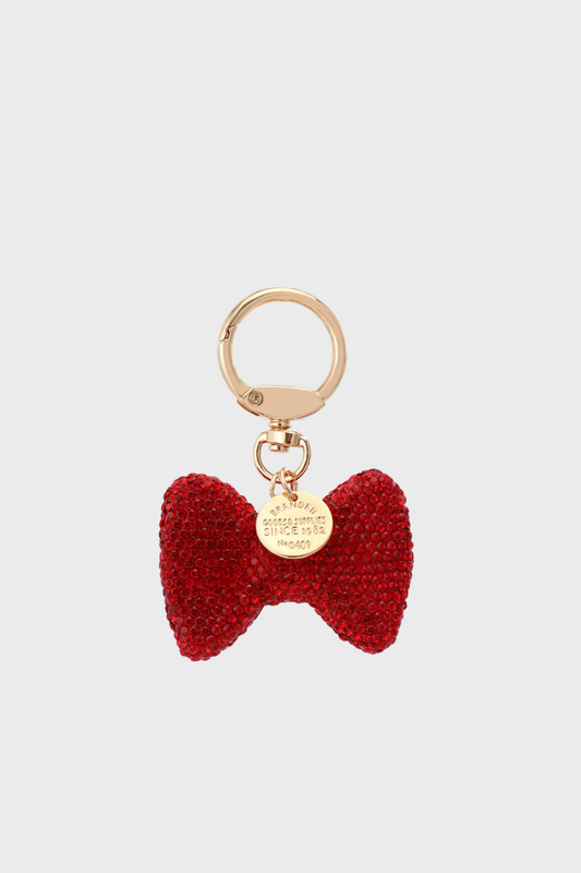 Sticky Bestie Bow Charm - red