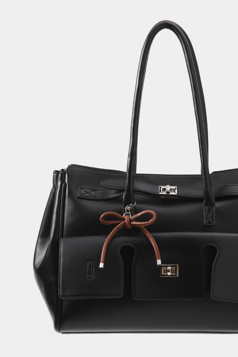 Sticky Bestie Bow Bag Charm - brown