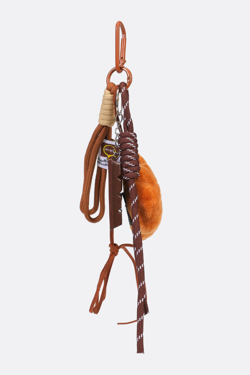 Sticky Bestie Bag Charm Set - brown