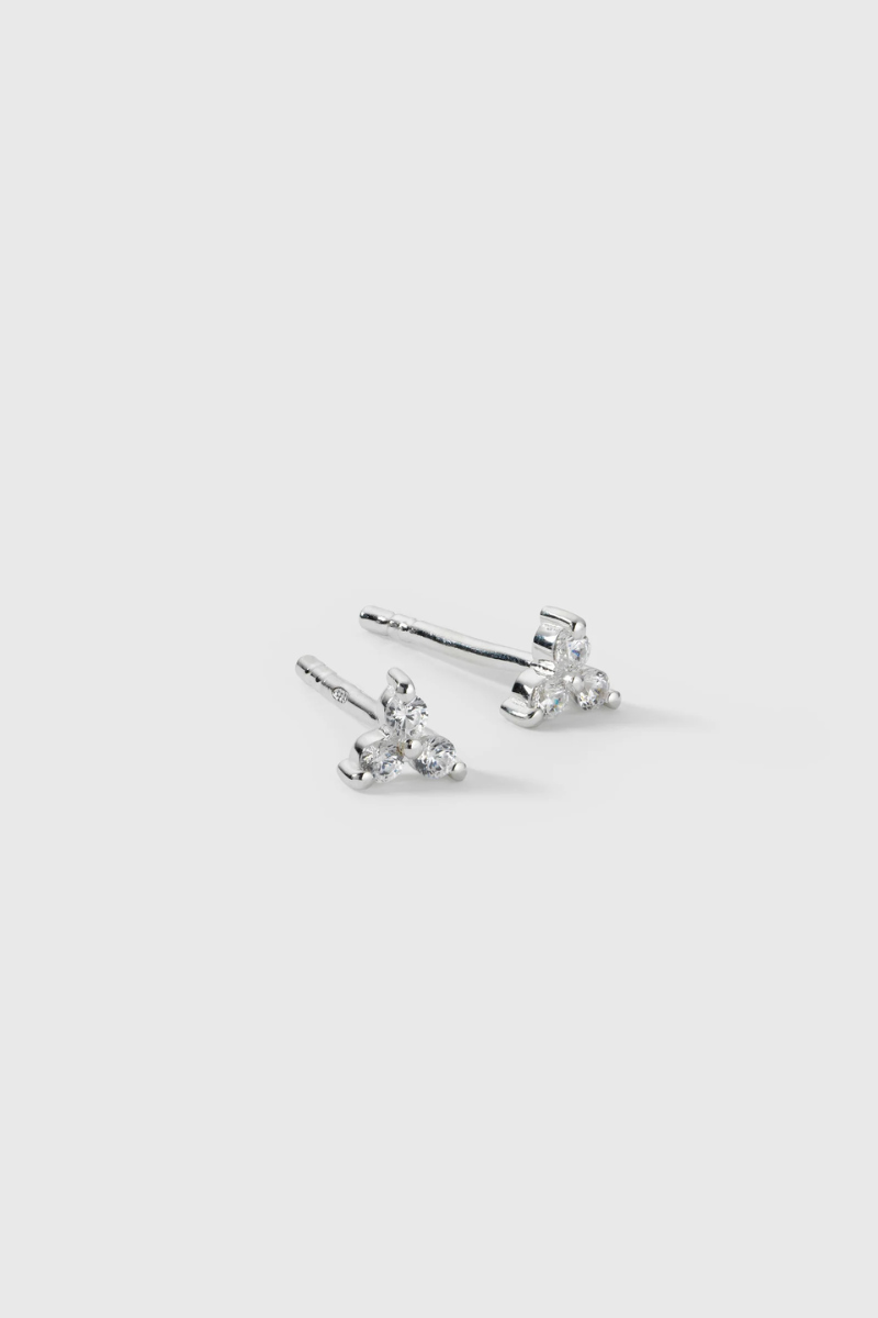 Syster P Celestia Triple stone studs - silver