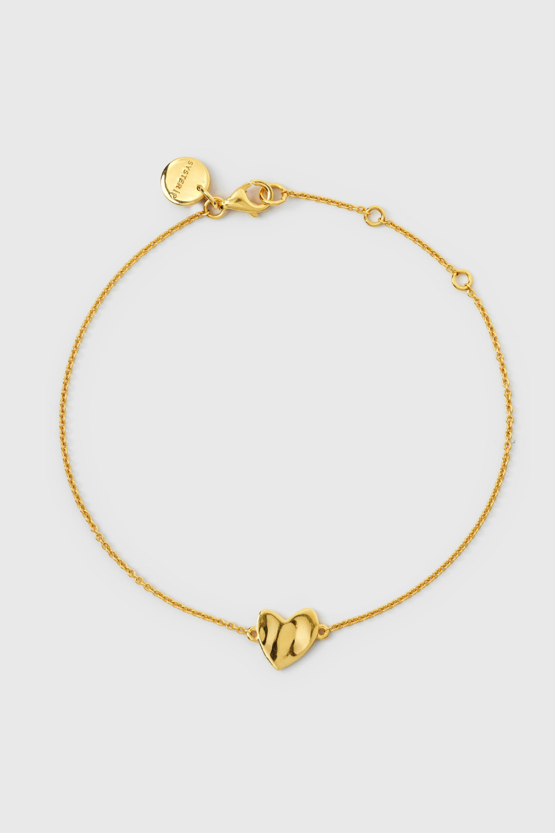 Syster P Friends Heart bracelet - gold