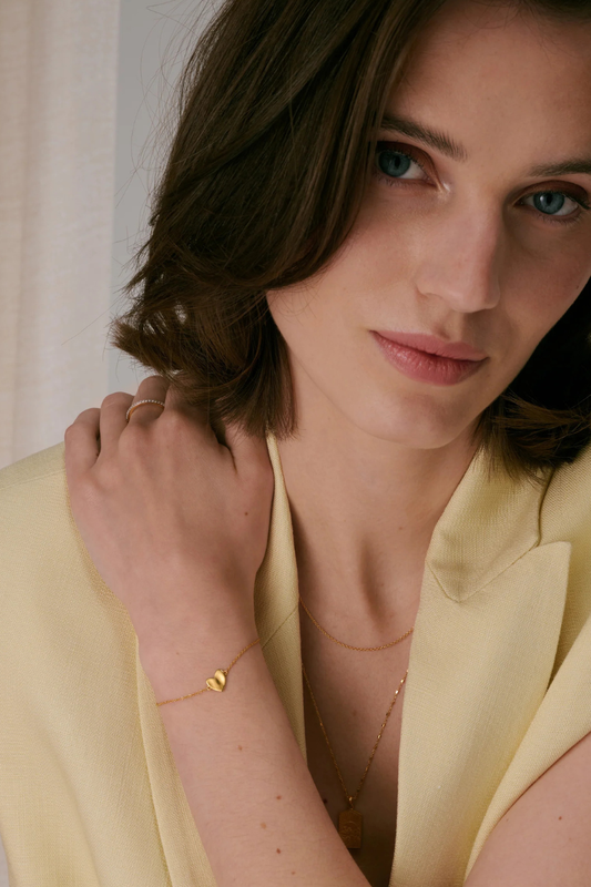 Syster P Friends Heart bracelet - gold