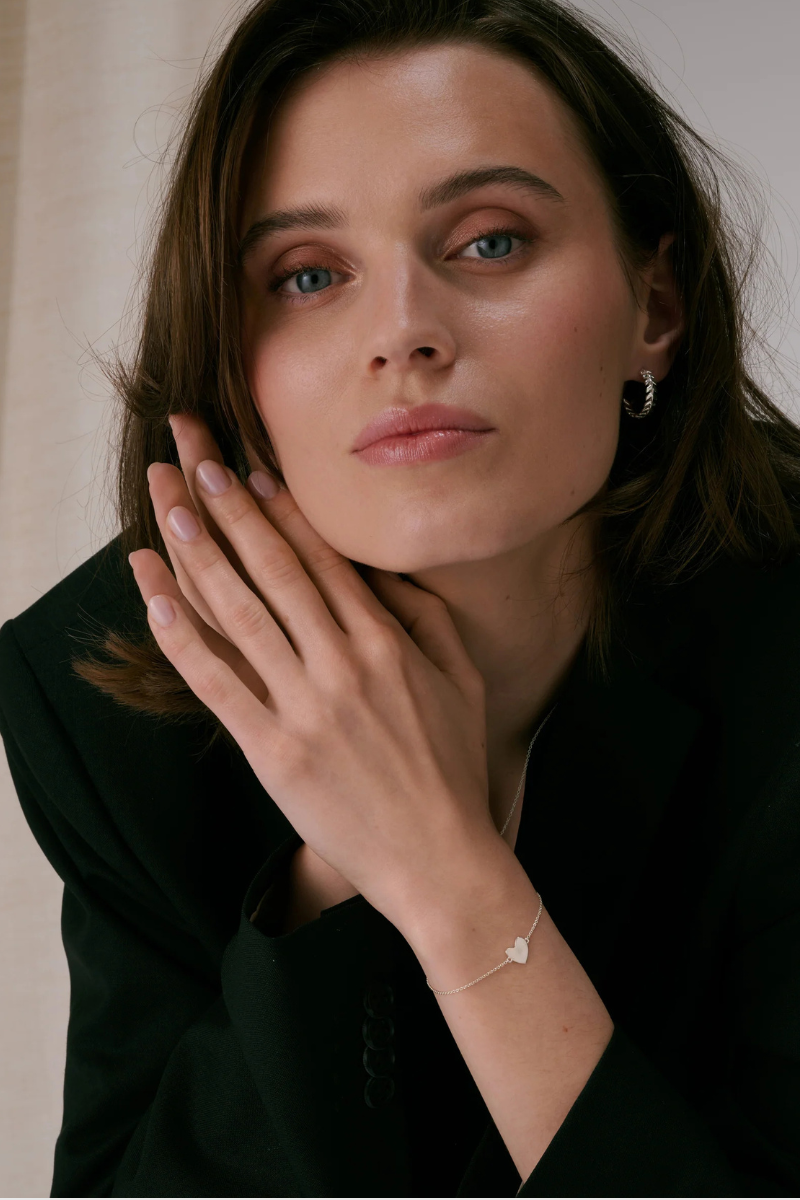 Syster P Friends Heart bracelet - silver