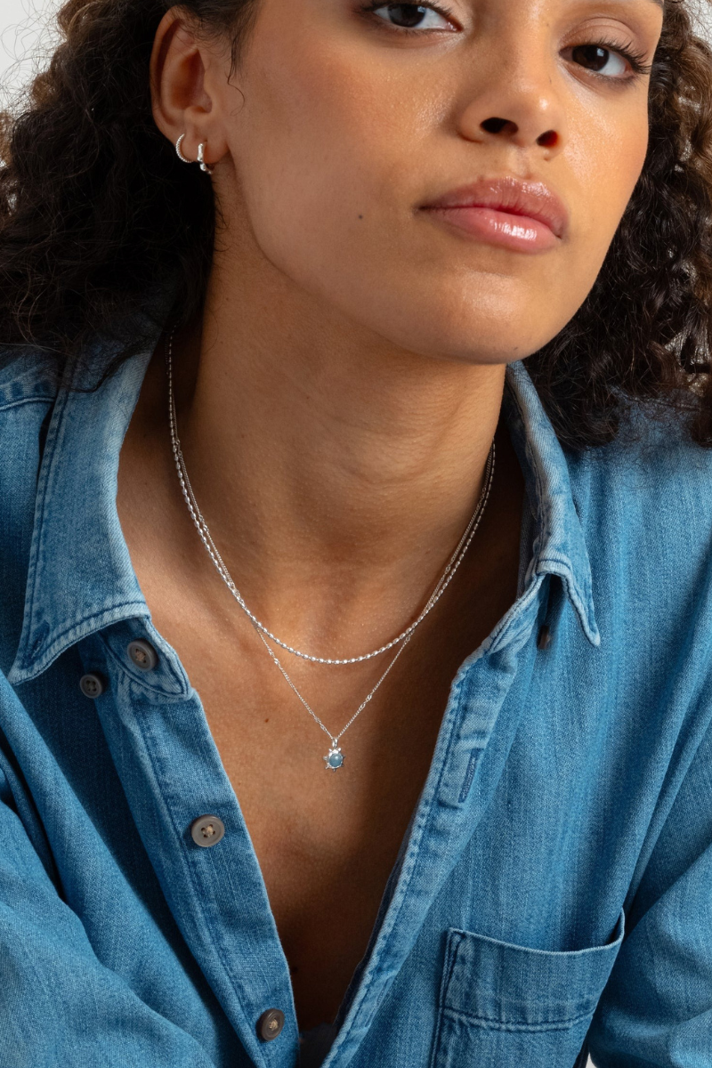 Syster P Lunetta Necklace - silver