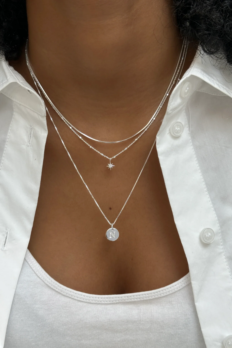 Syster P North Star Necklace - silver