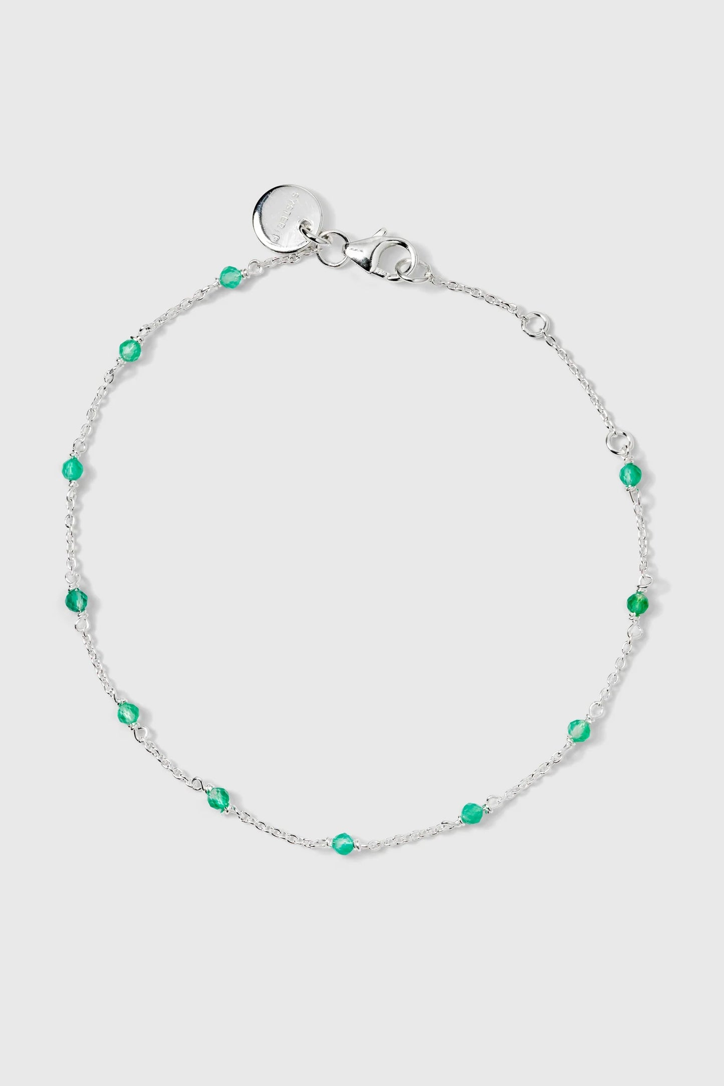Syster P Santa Monica Bracelet - silver green onyx