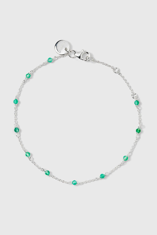 Syster P Santa Monica Bracelet - silver green onyx