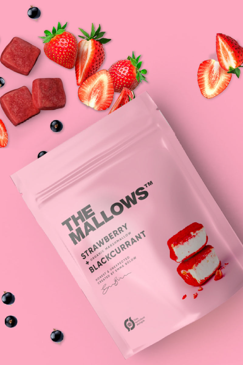The Mallows Strawberry & Blackcurrant - 80g
