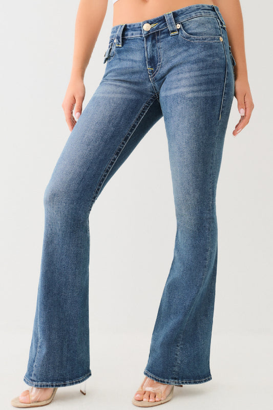 True Religion Joey Low Rise Flare -  Arabella