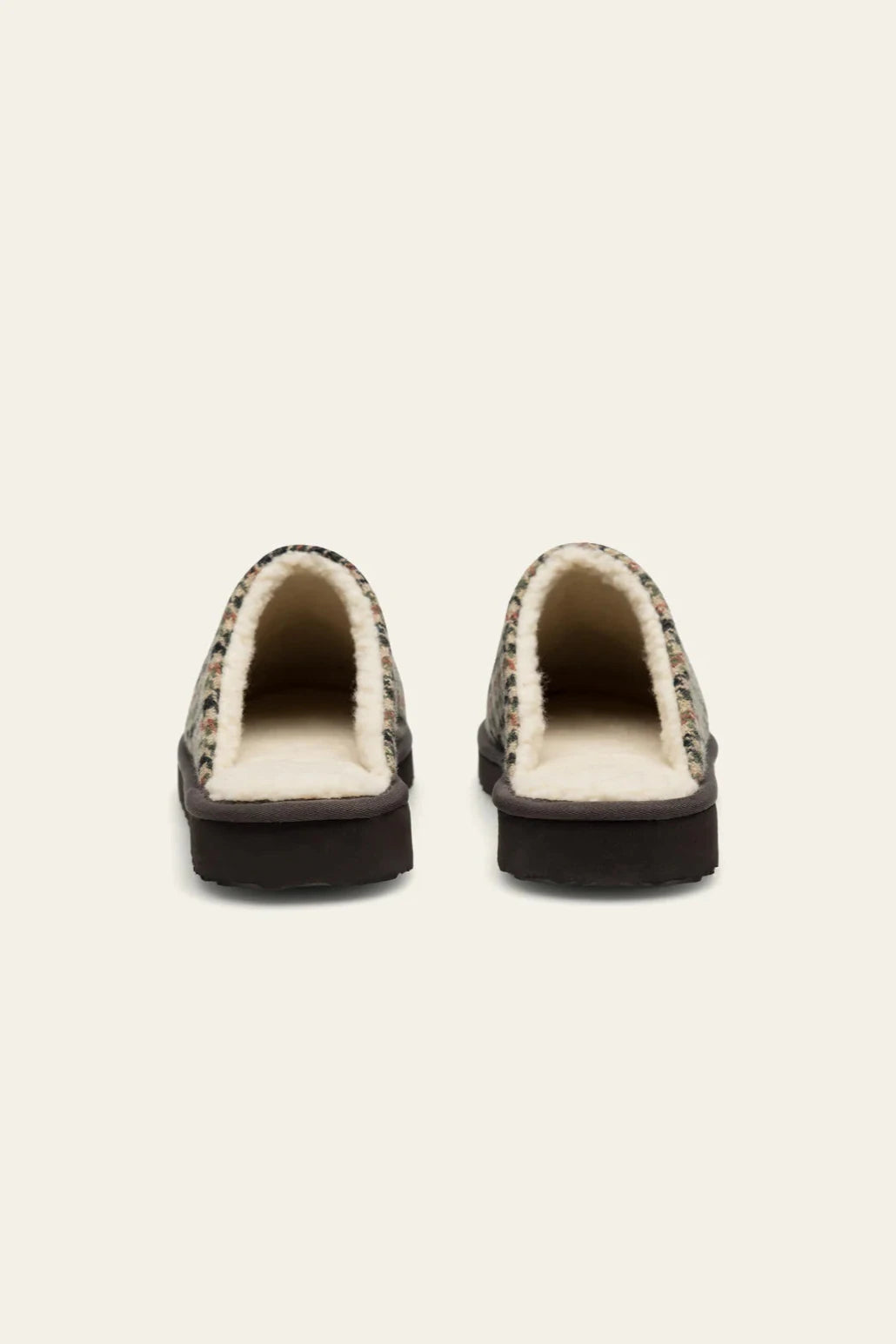 Les Deux Truman Houndstooth Padded slipper - warm sand / black