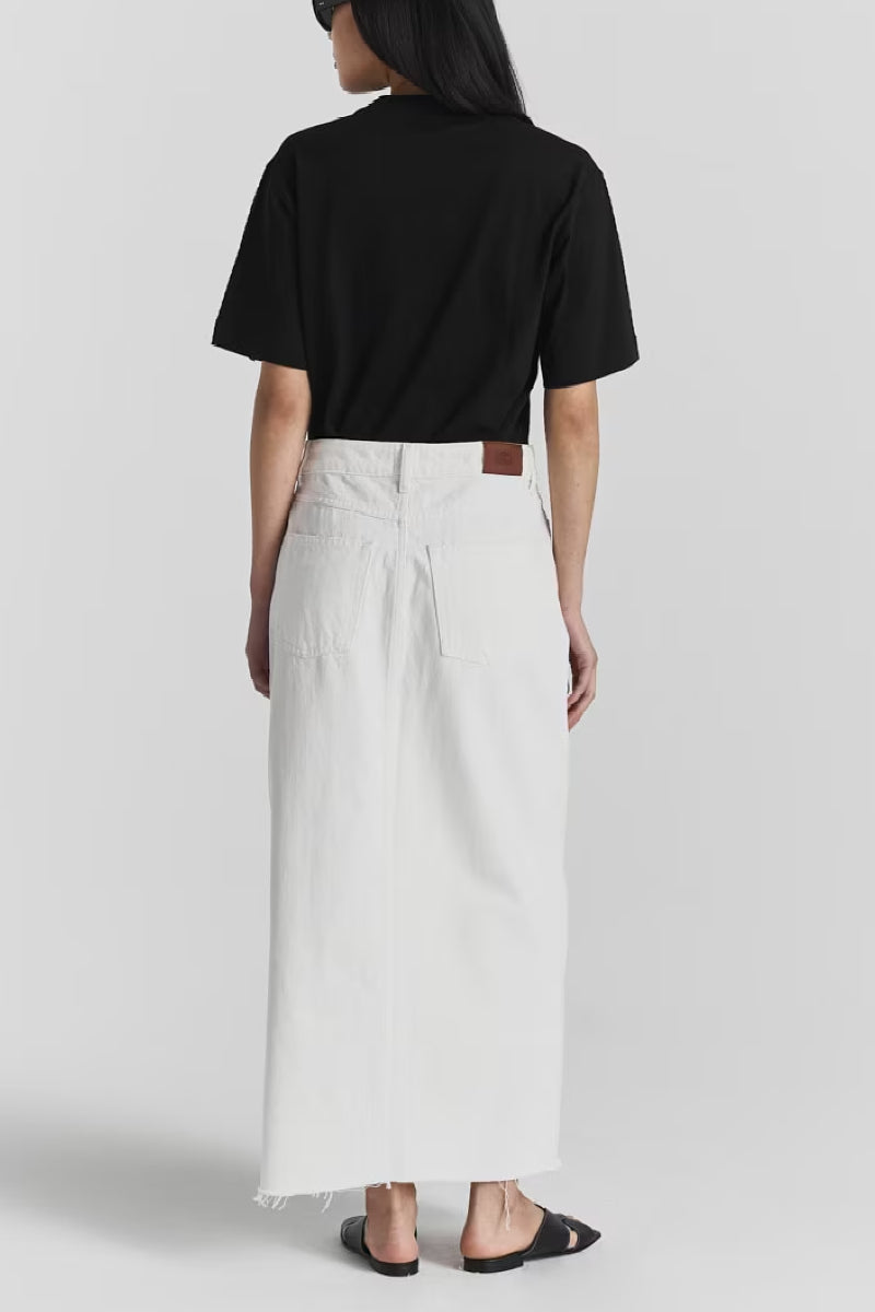 Twist & Tango Gemma Rigid Denim Skirt - off white