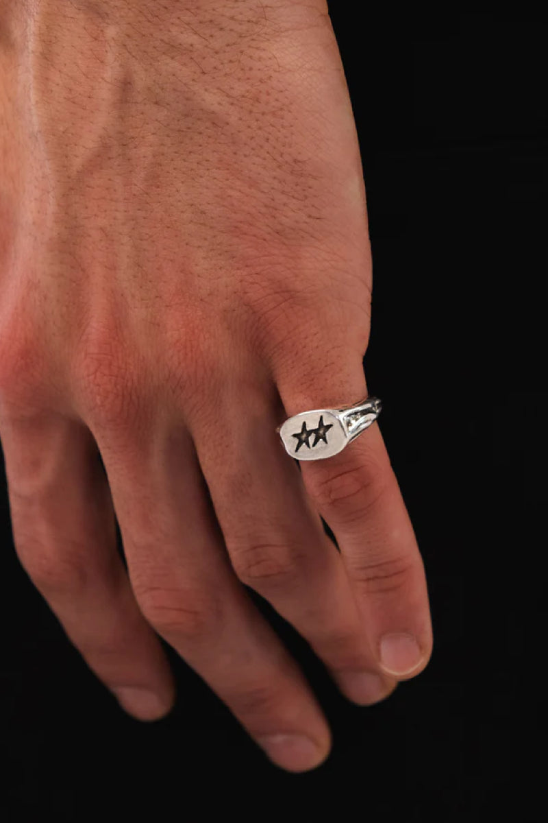 Twojeys Superstar Signet Ring - silver