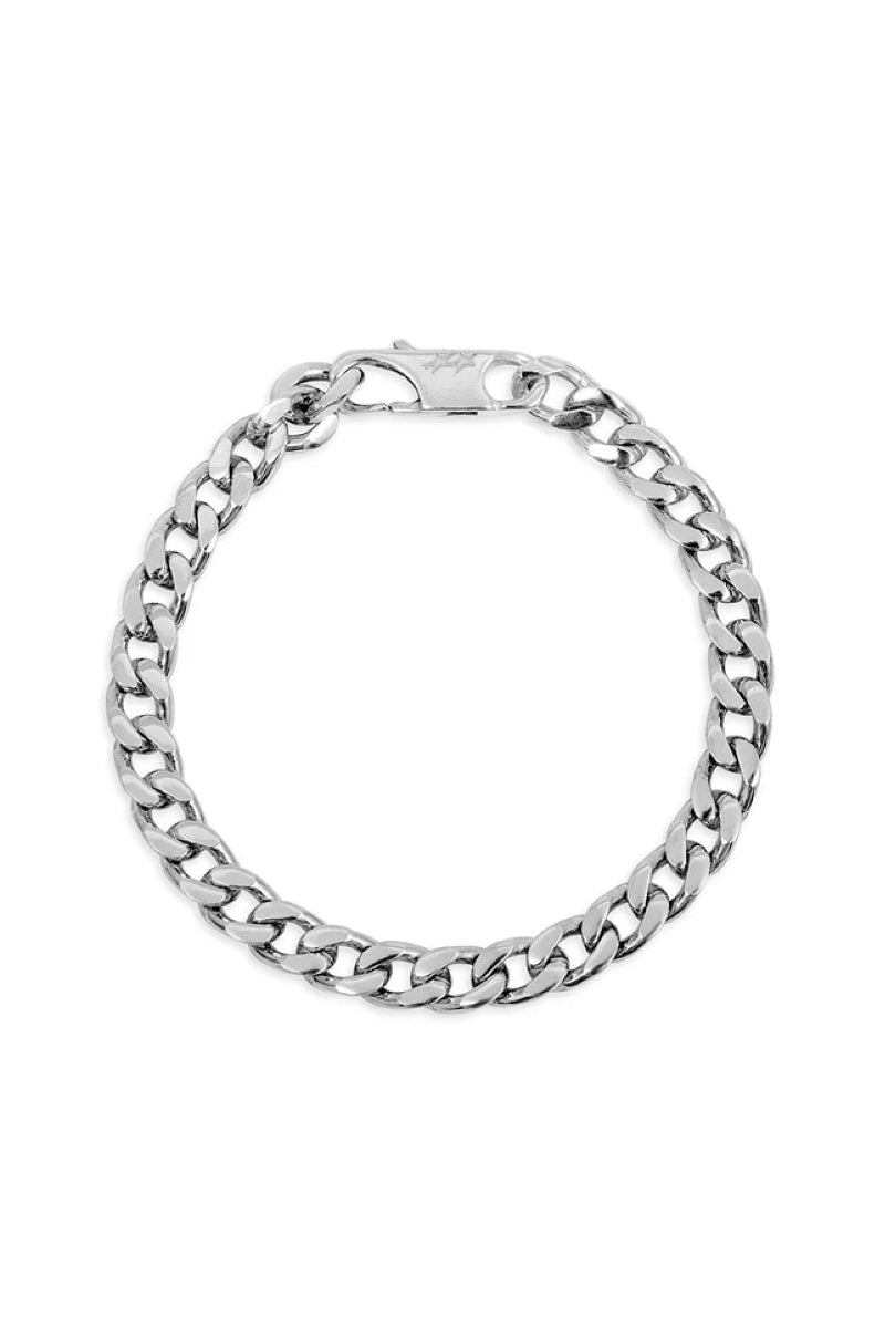 Twojeys Unstoned Cuban Bracelet - silver