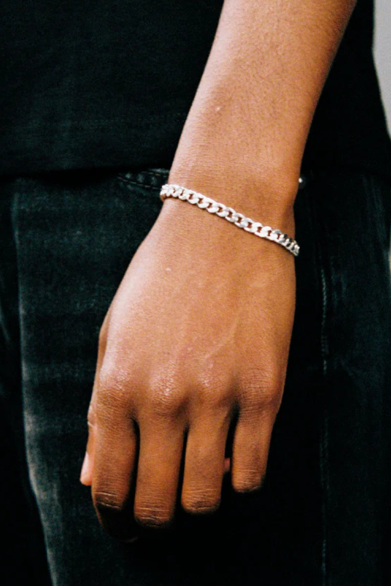 Twojeys Unstoned Cuban Bracelet - silver