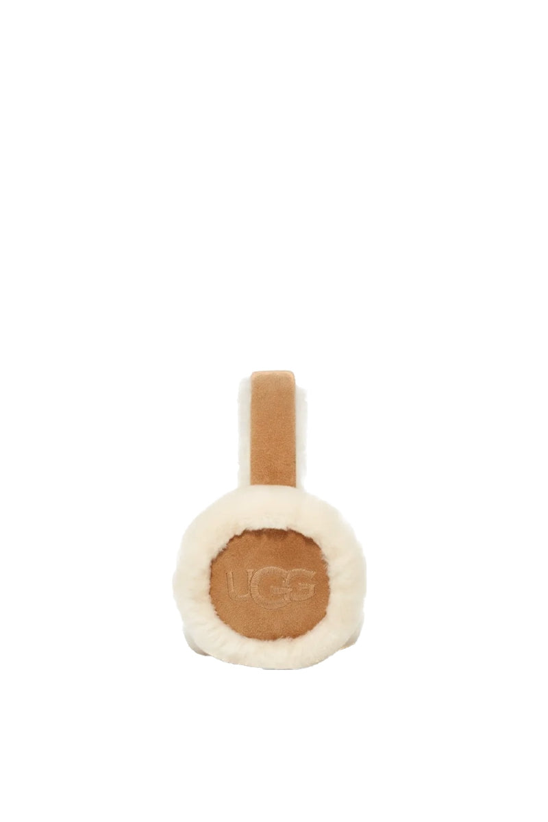 UGG W Embroidered Logo earmuff - chestnut