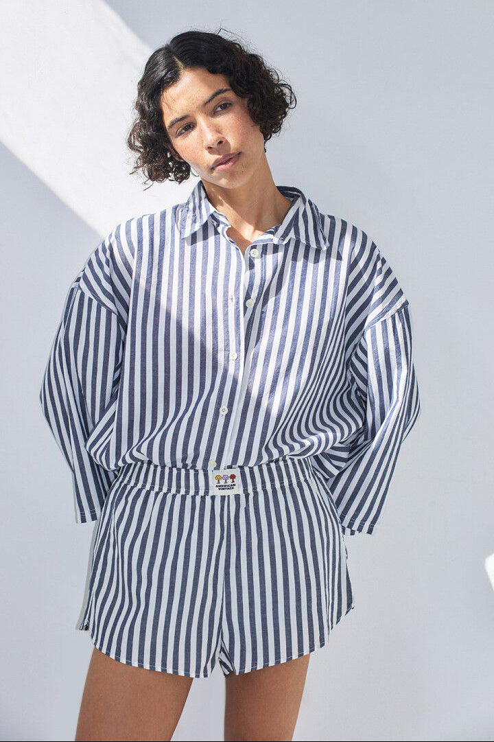 American Vintage Vextown shorts - ink stripes
