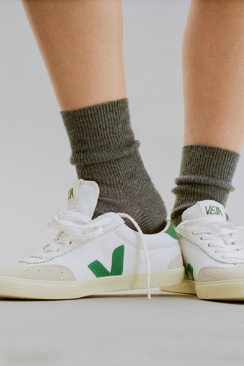 Veja Volley Canvas - white / emeraude