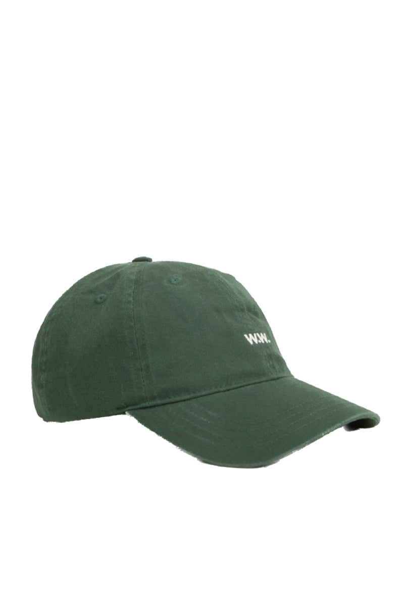 Wood Wood Low Profile twill cap - forest green
