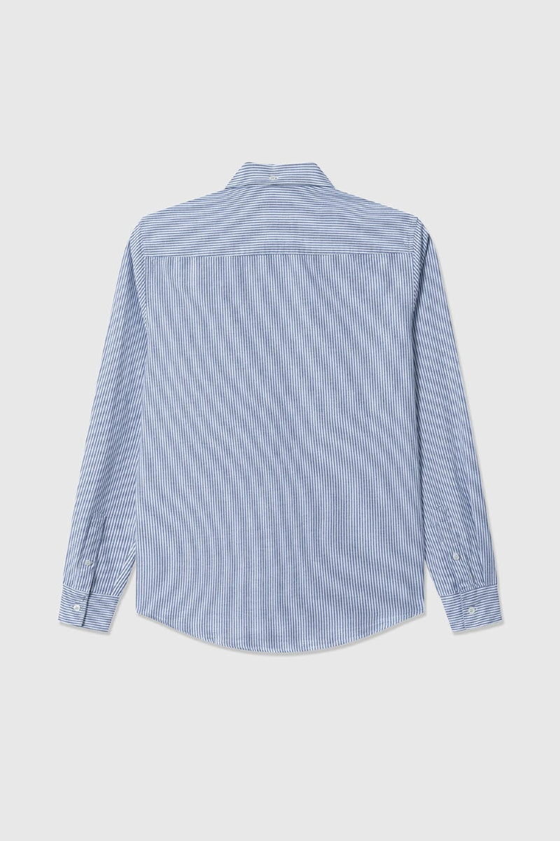 Double A By Wood Wood Tod Shirt - Blue Stripes