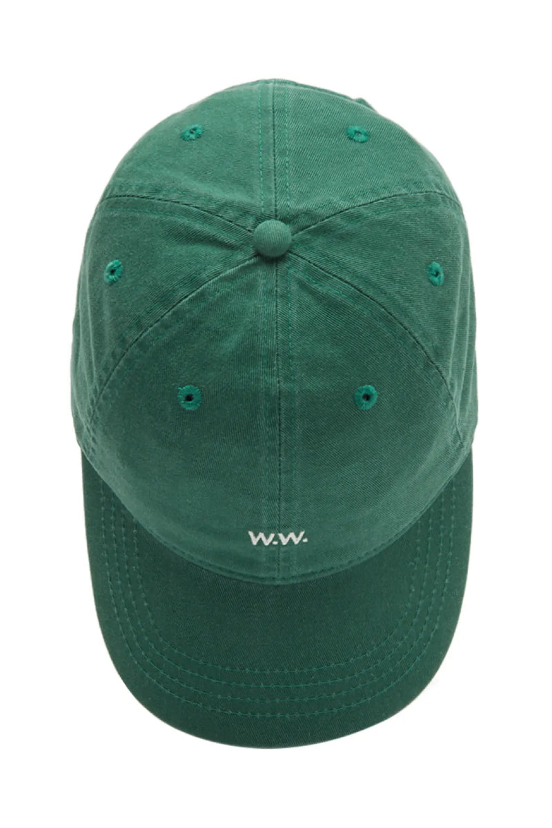 Wood Wood Low Profile Cap - forest green