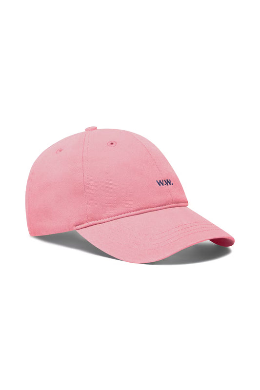 Wood Wood Low profile twill cap - seashell pink