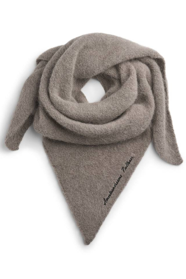 Americandreams Atiya alpaca scarf - light taupe