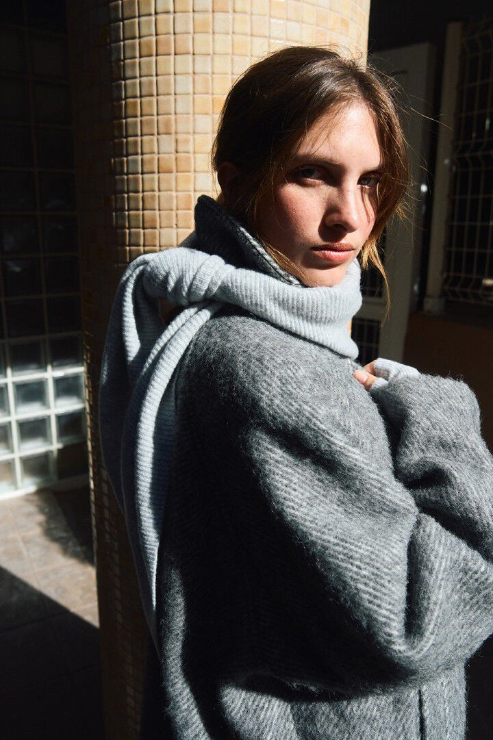 American Vintage Raxow Scarf - heather grey