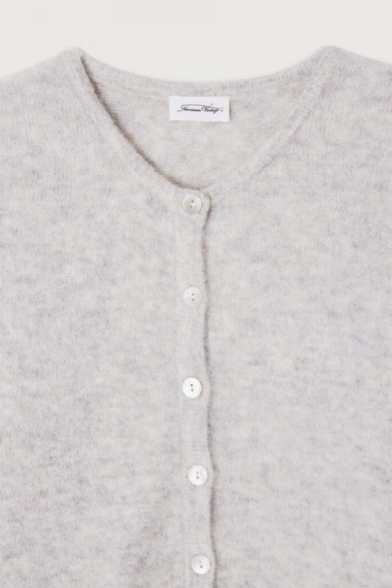 American Vintage Vitow cardigan - melange light grey