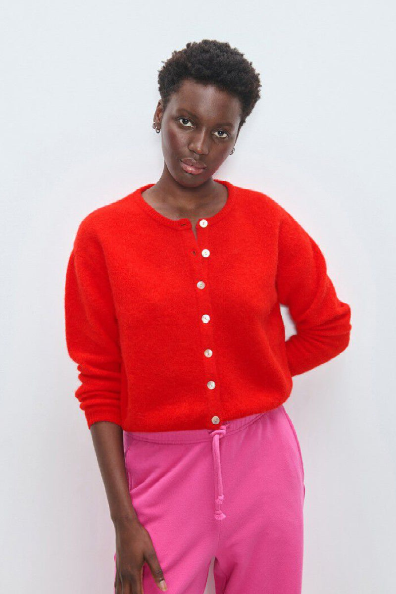 American Vintage Vitow cardigan - strawberry