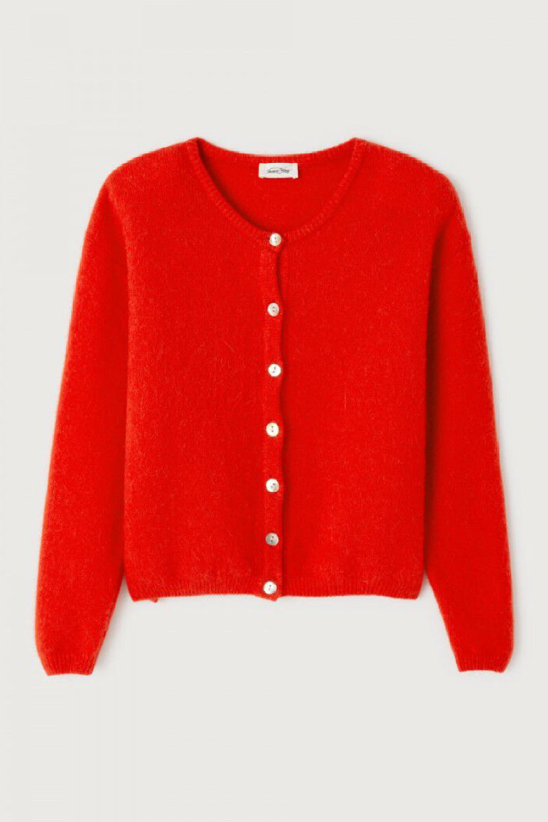American Vintage Vitow cardigan - strawberry