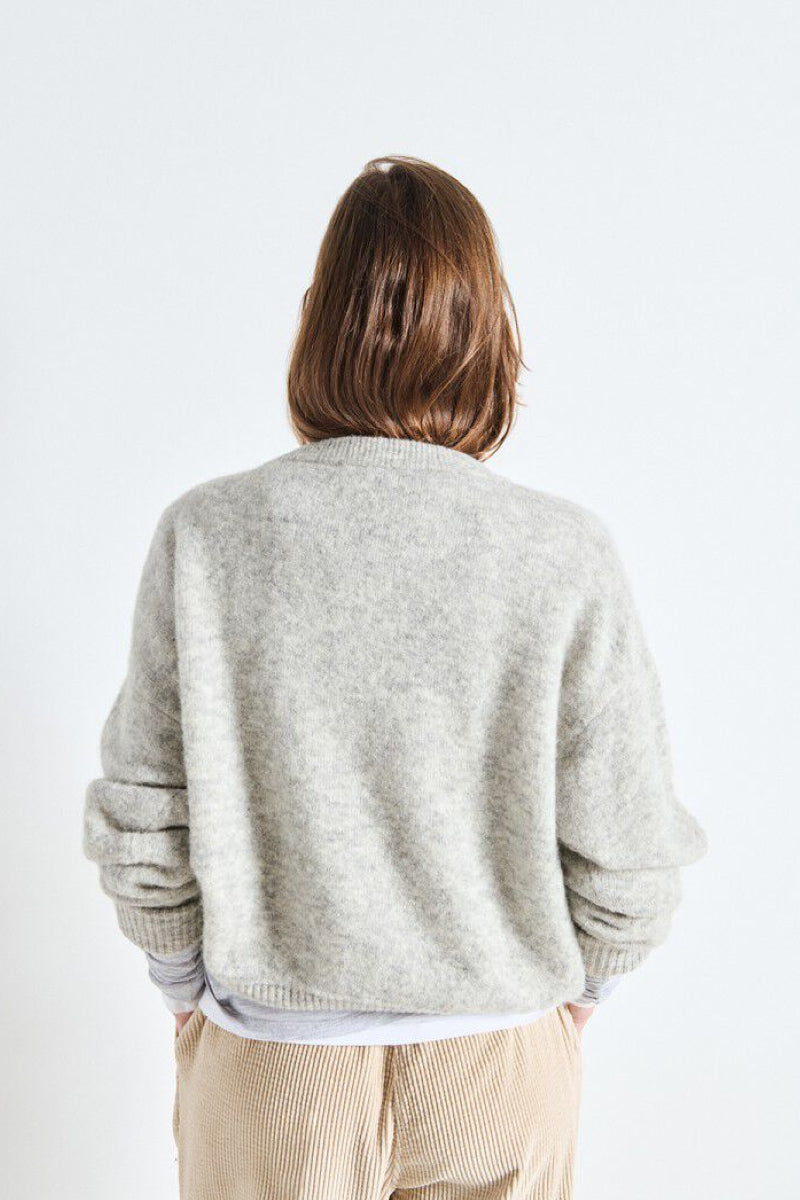 American Vintage Vitow knit - melange light grey