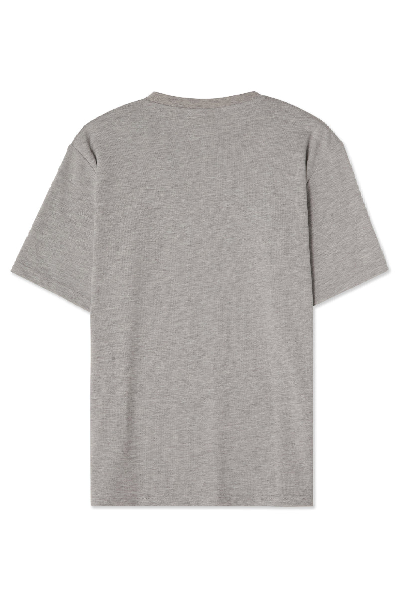 AVENY Berkeley Tee Feel The Beat Patch - grey melange