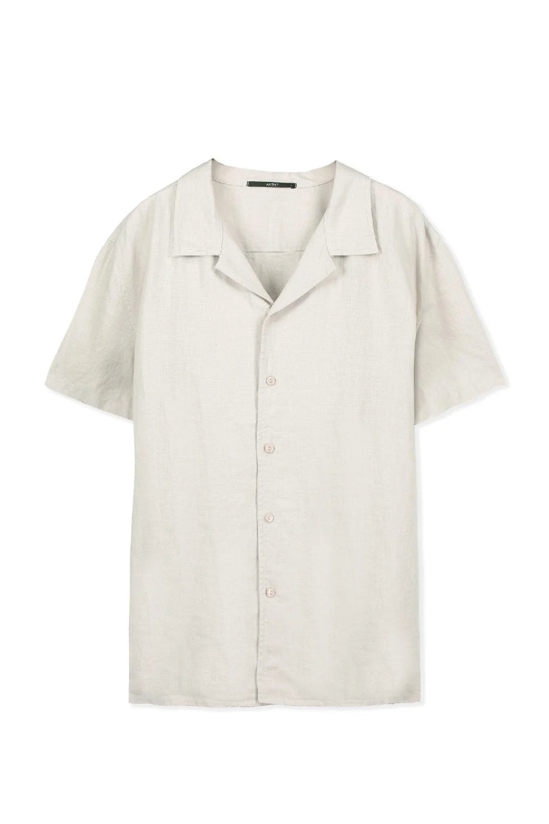 AVENY Collins SS Linen Shirt - birch