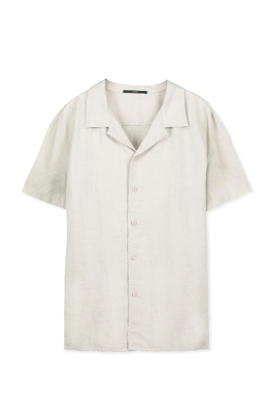 AVENY Collins SS Linen Shirt - birch