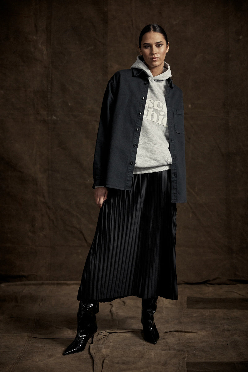 AVENY Vicky Pleated skirt - black