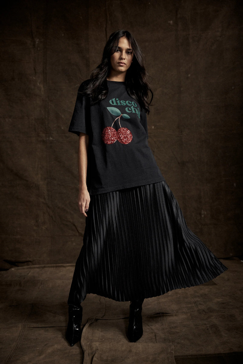 AVENY Vicky Pleated skirt - black