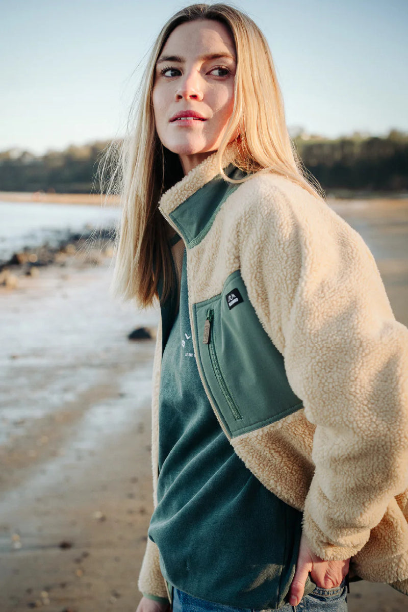 Bleubird Sherpa Fleece - beige