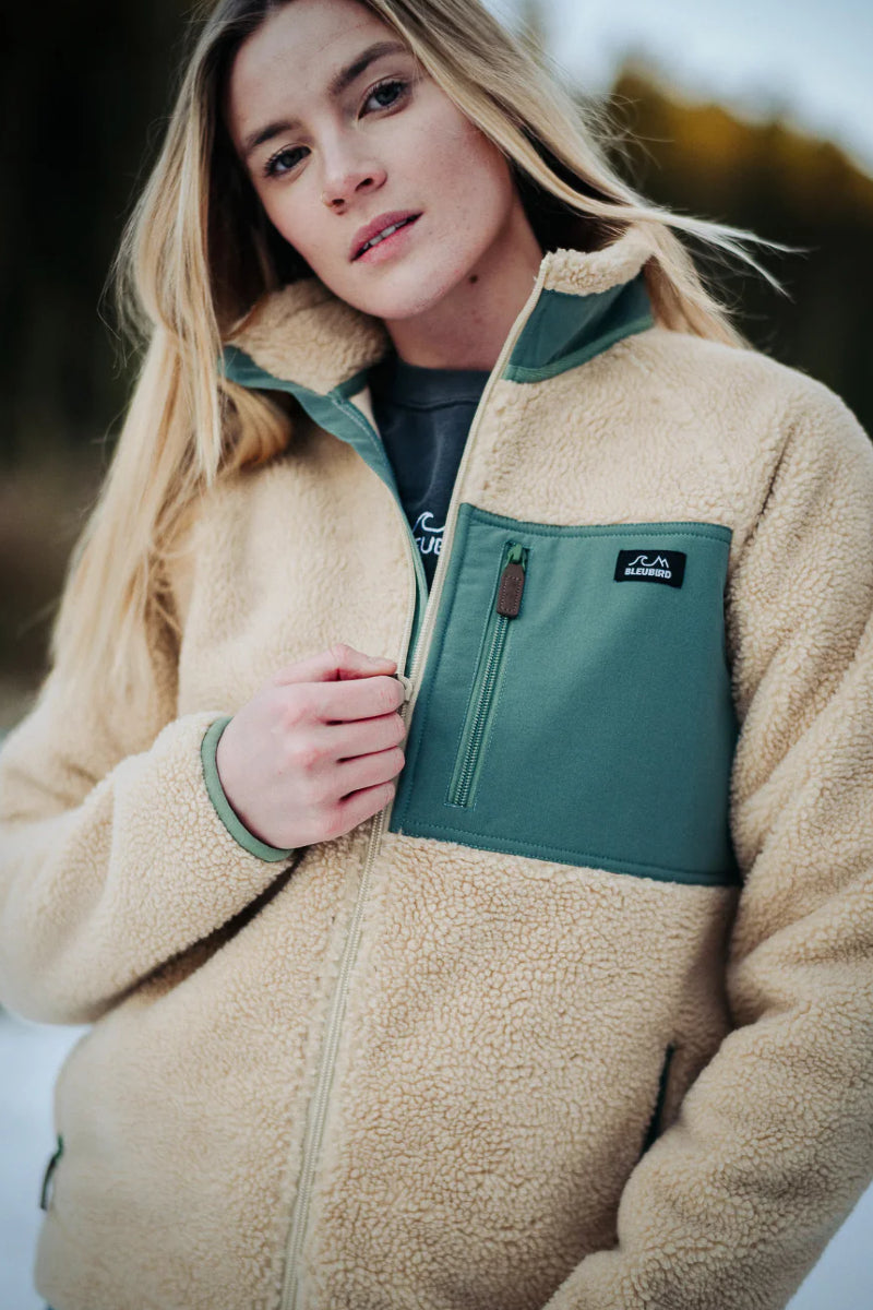 Bleubird Sherpa Fleece - beige