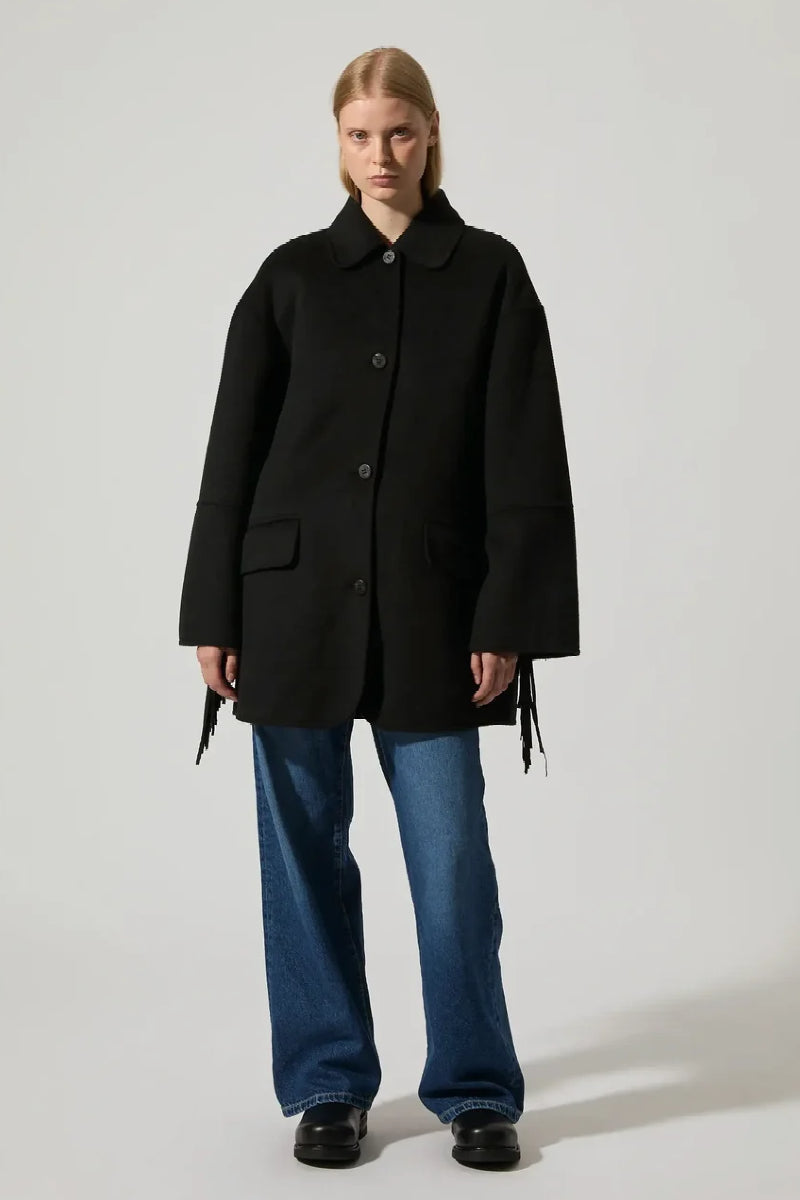 Brixtol Textiles Edie Fringes - black