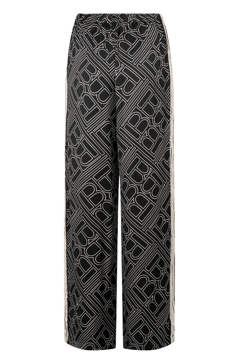 Bruuns Bazaar Floret Rina Pants - dark logo print